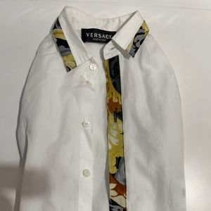 Authentic Versace Toddler Baroccoflage Button Down